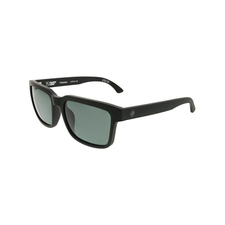 Spy Sunglasses 673520374864 Helm 2 Polarized Lenses Scratch Resistant Square Shape, Matte Black