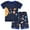 2# Navy Blue, variant on Little Hand Toddler Boys Pajamas Car Short Set Summer Sleepwear Cotton Pjs Size 3T