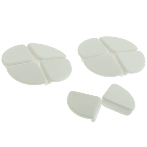 Paquete de 10 protectores de esquinas y bordes de prueba Blanco