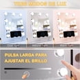 thumbnail image 2 of Espejo Maquillaje Led Hollywood Bluetooth Rotación De 360°, 2 of 5