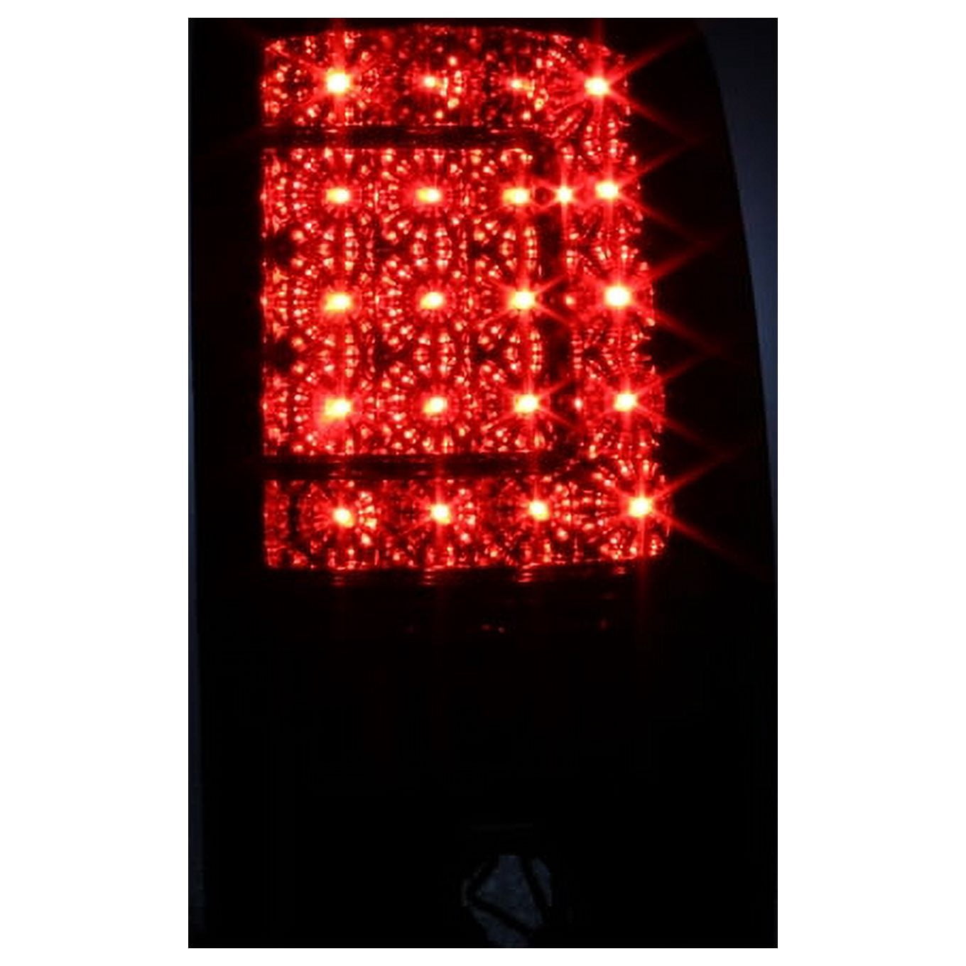 AKKON - For 2000-2006 Suburban Tahoe Yukon XL Denali Liftgate Model Style G2 Red Smoked C-Sty LED Tail Lights Brake Lamps LH+RH