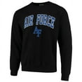 thumbnail image 2 of Men's Colosseum Black Air Force Falcons Arch & Logo Sweatshirt, 2 of 4