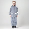 thumbnail image 2 of Vividxx Toddler Boy Clothes Sets Children Outdoor Raincoat Rain Pants Suit Solid Color Printed Hoodie Tops Pants 2Pcs Outfits Clothes Set 2-3 Years, 2 of 6