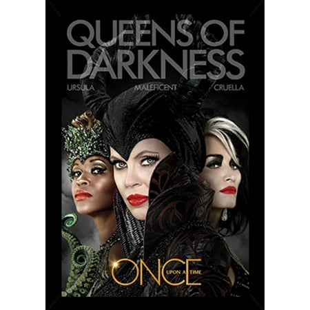UPC: 0650471755246 | Once Upon A Time – Queens of Darkness Poster in a Black Wood Frame (24×36)