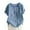 Blue, variant on Uaswgudfs Women's Square Neck Casual Blouse - Summer Cute Ruffle Button Sleeve Top for Going Out | Basic Relaxed Fit Shirt