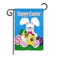 thumbnail image 2 of Breeze Decor 03029 Easter Happy Bunny 2-Sided Vertical Impression House Flag - 28 x 40 in., 2 of 2