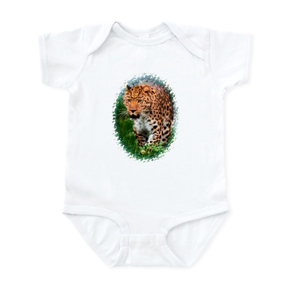 CafePress - Leopard Big Cat Infant Bodysuit - Baby Light Bodysuit, Size Newborn - 24 Months