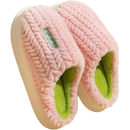 

DanceeMangoo Women Furry Slippers Fluffy Plush Fur Soft Memory Foam Winter House Slides Thick Sole Anti Slip Indoor Outdoor Shoes