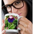 thumbnail image 2 of 3drose, Fuchsia Blue Eyes Flower Flowers Photography, 11oz Mug, 2 of 6
