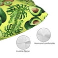 thumbnail image 3 of Honeii Kiwi and Avocado Print Pillow Cases,Plush Throw Pillow Covers,Decorative Pillowcase for Sofa, Couch, Living Room-16"x24", 3 of 6