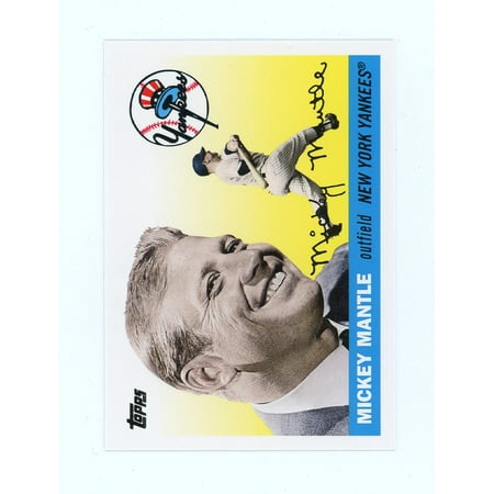1952 Topps 311 Mickey Mantle - 2008 Topps Mickey Mantle Store #MMS54 Mickey Mantle Topps AL Sluggers Card