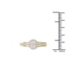 thumbnail image 5 of 1/5 Carat T.W. Diamond Double Halo Cluster 10kt Yellow Gold Engagement Ring, 5 of 8