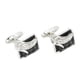 thumbnail image 2 of Gemelos de esmoquin gemelos brillantes para hombre 1 par de galvanoplastia de Metal para negocios trajes camisas para boda, 2 of 8