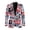 US Flag 250 Years, variant on Psesaysky Hunting Camo Wildlife Pattern with Pocket Business Casual Office Blazers, Lightweight Polyester Long Sleeve Coat for Formal Prom