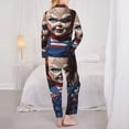 thumbnail image 5 of Lsque Chucky Pattern Long Sleeve Pajama Set for Women - Soft 2-Piece Sleepwear and Loungewear Set with Pockets, Comfy Nightwear, 5 of 8