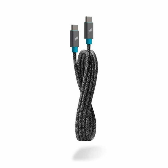 Nimble PowerKnit USB-C to USB-C 3ft 60W PD Fast Charge Cable Space Gray