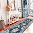 thumbnail image 2 of Hallway Washable Runner Rug - 2x7 Kitchen Rugs Entryway Vintage Soft Floor Mat Non Slip Indoor Farmhouse Carpet For Bathroom Living Room Bedroom (2 X 7  Blue), 2 of 6
