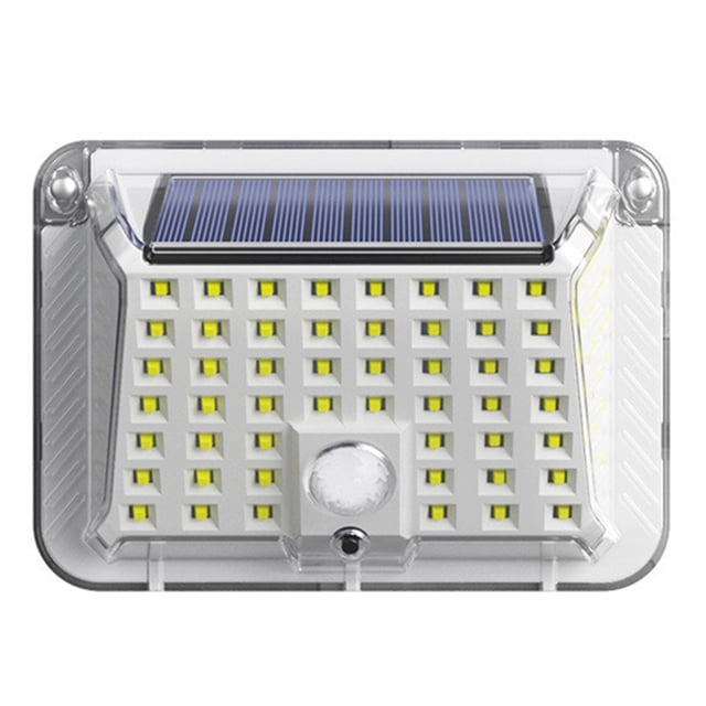 Luces solares para exteriores 90 LED Luces de seguridad con sensor de movimiento solar 3 velocidades Luces solares de pared impermeables Transparentes