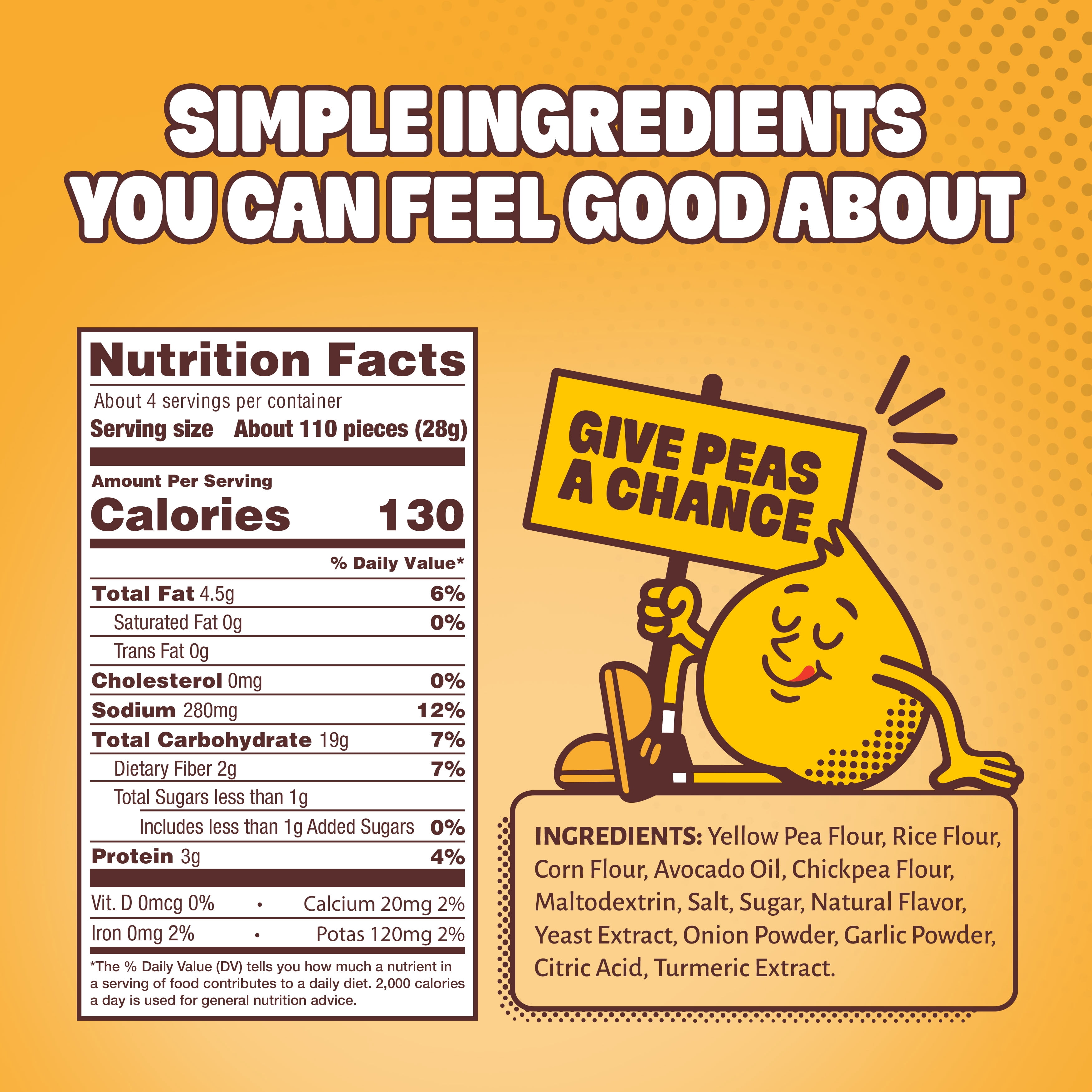 HIPPEAS Chickpea Pops, Cheezy Does It, Dairy Free, 3g Protein, 0.5 oz, 21 Count