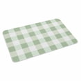thumbnail image 2 of Sage Green Plaid Door Mat&nbsp;Indoor Outdoor Entrance, Non Slip Rug for Kitchen Bathroom Entryway Rug, Spring Farmhouse Buffalo Checkered Washable Doormat Floor Mat for Office Home Decor 24x36 Inch, 2 of 8