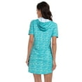thumbnail image 6 of HDE Women's Short Sleeve UPF 50 Beach Coverup Dress with Hood Ocean Swirl S, 6 of 6