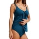 thumbnail image 2 of Tankini Traje de baño de dos piezas para mujer Tankini Cuello en V Parte superior de baño fluida con parte inferior Traje de baño de dos piezas para mujer Trajes de baño tankini para mujer Traje de ba, 2 of 8