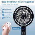 thumbnail image 2 of Riwcyla Misting Pedestal Fan 900 CFM Adjustable Height Standing Fan with Remote 8 Speeds 90 °   Oscillation, 2 of 8