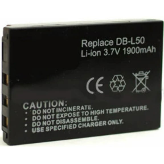 Batteries N Accessories BNA-WB-DBL50 Camcorder Battery - li-ion, 3.7V, 1900 mAh, Ultra High Capacity Battery - Replacement for Sanyo DBL-50 Battery