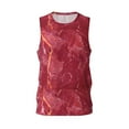thumbnail image 2 of Easygdp Abstract Red Marble Men's Mesh Basketball Jersey Quick Drying Sleeveless Shirts Fitted Muscle Tank Tops Sport Round Neck T-Shirt - Medium, 2 of 9