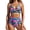 Navy Blue, variant on RELLECIGA Women's Tummy Control Swimsuit Bikini Set V Neck Two Piece Bathing Suits Swimwear