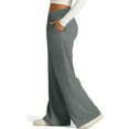 thumbnail image 5 of HAiming Womens Straight Wide Leg Pants Drawstring Elastic High Waisted Sweatpants Casual Loose Trousers with Pocket, 5 of 9