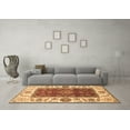 thumbnail image 3 of Ahgly Company Indoor Rectangle Abstract Brown Modern Area Rugs, 5' x 8', 3 of 4