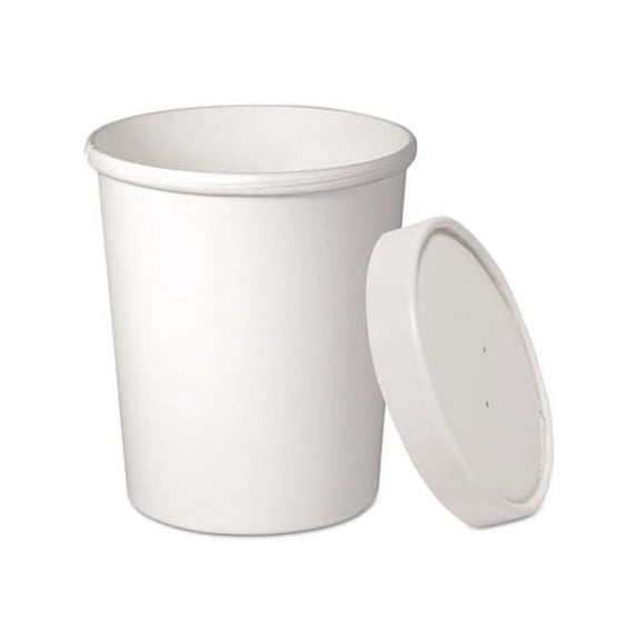 Flexstyle Double Poly Food Combo Pack 32 oz, White, 25/Pack, 10 Packs/Carton