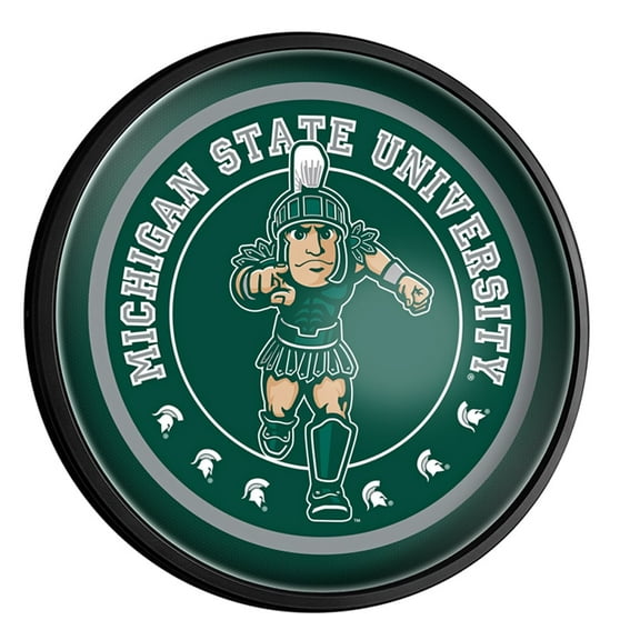 Michigan State Spartans 18'' x 18'' Mascot Slimline Illuminated Wall Sign