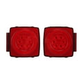 thumbnail image 2 of Trailer Brake Taillight, Plastic Trailer Tail Lights Red Square 12V  For Utility Trailers For Boats, 2 of 8