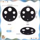 thumbnail image 2 of 4 herramientas auxiliares negras para insertar ojos de seguridad acrílicos en manualidades amigurumi. Herramienta para colocar ojos de seguridad y arandelas. Incluye plantilla de medición de ojos., 2 of 9