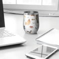 thumbnail image 3 of 12oz Stemless Wine Tumblers Cartoon Dachshund Vacuum Insulated Stainless Steel Travel Tumbler Cups Mug with Lid and Straw for Champaign,Cocktail,Beer with Cleaning Brush, 3 of 5