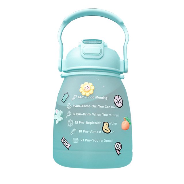 Cute Water Bottles 1300Ml Large Capacity Big Pot Belly Water Bottle For Girls Kids School