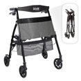 thumbnail image 1 of Andador plegable Stander Wonder Plus, ligero y corto, para jóvenes, para adultos mayores y niños. Travel EZ Fold-N-Go, pequeño andador con ruedas y asiento, negro mate., 1 of 5