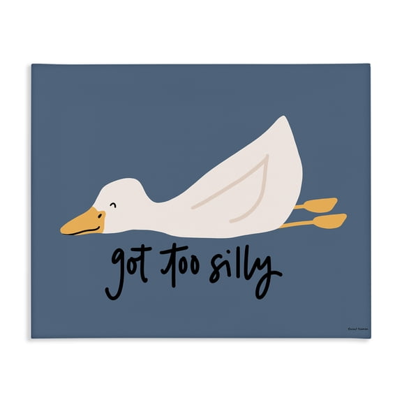 Stupell Industries Eclectic Got Too Silly Duck Canvas Art, 20 x 16, by Rachel Nieman