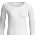 thumbnail image 5 of JWZUY Women's Long Sleeve Slim Fit Shirts Sheer Mesh Top Solid Color Blouses Tops Shirts T-Shirt White XL, 5 of 5
