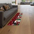 thumbnail image 3 of Christmas Kitchen Mat Rug Set of 2 Snowman Buffalo Xmas Tree Snowflakes Black Red Plaid Runner Rug Anti-Fatigue Comfort Memory Foam Standing Mat Non-Slip Floor Door Mat for Bedroom 18x30in+18x48in, 3 of 6