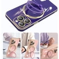 thumbnail image 4 of Swivel Stand Solid Color Phone Case for iPhone 14 15 / Pro/Plus/Pro Max, Compatible with Magsafe, Back Cover with Lens Film, Magnetic Bracket Shell, 4 of 8