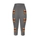 thumbnail image 3 of MKLEKYY Leggings deportivos para mujer, leggings deportivos casuales de moda con estampado de rugby para mujer, pantalones de yoga, leggings capri 2118, 3 of 3