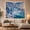 Icy Waterfall, variant on Waterfall Over Cliffs Into Turquoise River, Serene Digital Art for Nature Lovers, Scenic Home Decor, Housewarming Gift, Tapestry Wall Hanging for Bedroom and Living Room
