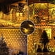 thumbnail image 4 of Guirnalda de luces LED de malla navideña de 3 m, 6 m, 12 m y 18 m, cortina de hadas para exteriores, resistente al agua, para fiestas, jardines, decoración de bodas, 4 of 5