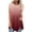 Wine, variant on Patlollav Rollback and Clearance Womens Plus Size Tops Button Print Round Neck Short Sleeve Irregular T-Shirt