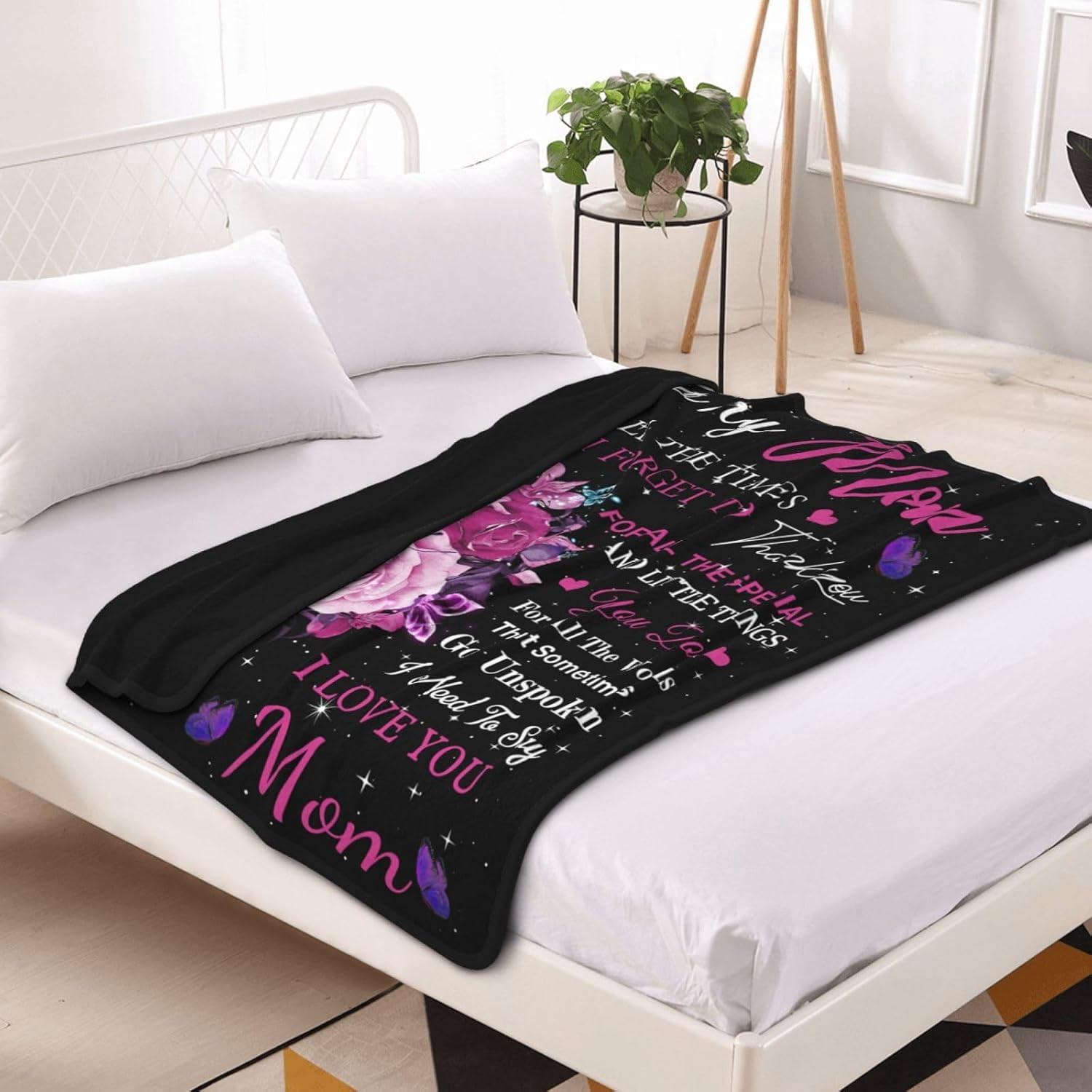 Mothers Day for Gifts Mom Gifts to My mom Blanket from Daughter Son Birthday Mothers Day Valentine's Christmas for Women Presents Throw Blanket
