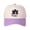 Purple, variant on COWGIBL UP Letter Embroidered Color Block Trucker Hat Unisex Adjustable Cotton Breathable Fashion Cap for Travel Daily Wear