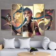 thumbnail image 2 of Set de pintura mural de League of Legends Jinx, 5 paneles, 2 of 2